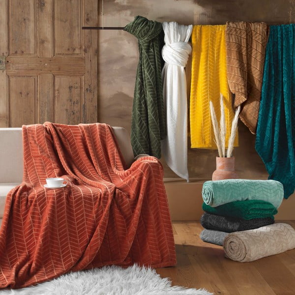 Розово покривало за легло от микрофланела 180x220 cm Arya – douceur d'intérieur-image-3