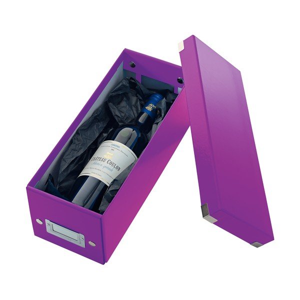 Лилава кутия за съхранение с капак CD диск, дължина 35 cm Click&Store - Leitz-image-2