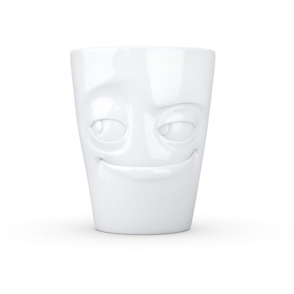 Бяла порцеланова чаша с дръжка - 58products