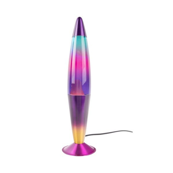 Стъклена лава лампа (височина 41,5 cm) Rainbow Rocket Lava – Leitmotiv