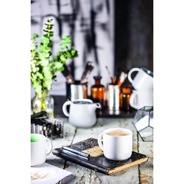 Бяла порцеланова чаша с розов интериор Maxwell & Williams Tint, 440 ml - Maxwell & Williams-image-1