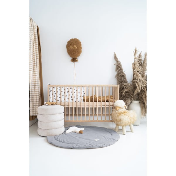 Светлосива детска постелка за игра - Malomi Kids-image-1