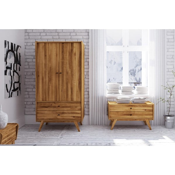 Дъбов гардероб 100x200 cm Retro - The Beds-image-4