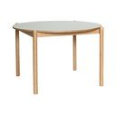 Кръгла трапезна маса от масивен дъб ø 115 cm Oblique – Hübsch