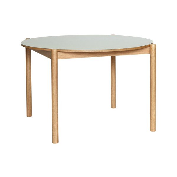 Кръгла трапезна маса от масивен дъб ø 115 cm Oblique – Hübsch