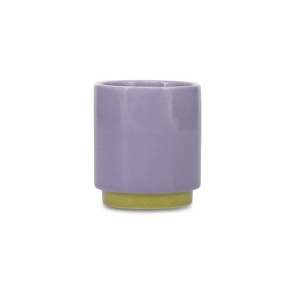 Зелена/лилава глинена чаша 130 ml Duo – ONA