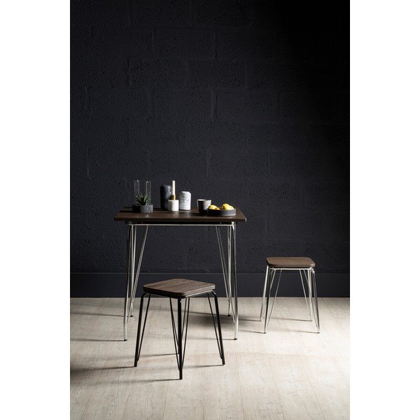 Трапезна маса от масивен бряст ø 80 cm District – Premier Housewares-image-3