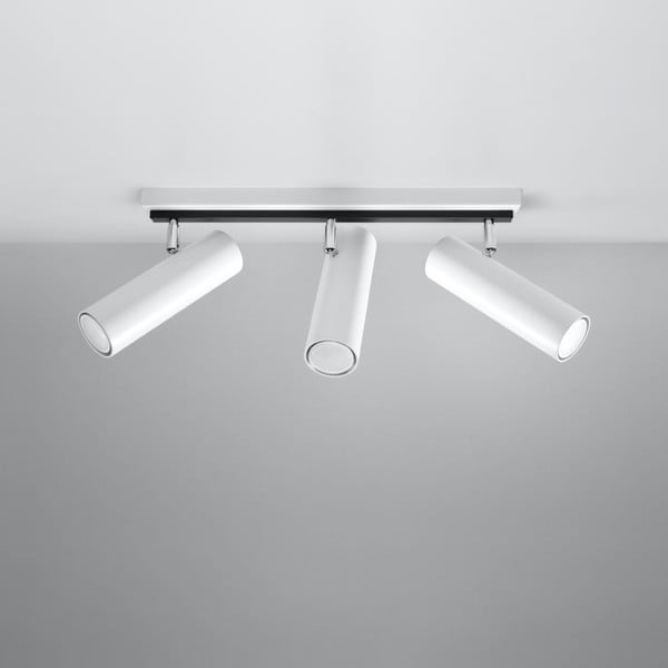 Бяло осветително тяло за таван 6x45 cm Mira – Nice Lamps