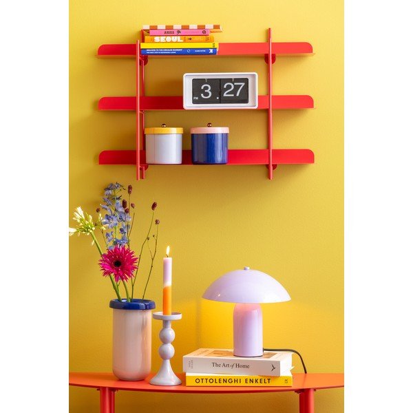 Червен  на няколко нива метален стенен рафт 60 cm Cool Retro – PT LIVING-image-1