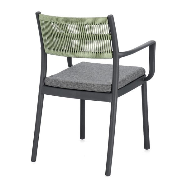 Сиви пластмасови градински столове в комплект от 4 бр. Alvin   – Bizzotto-image-4