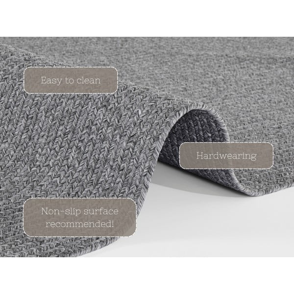 Сив външен килим 200x80 cm - NORTHRUGS-image-4