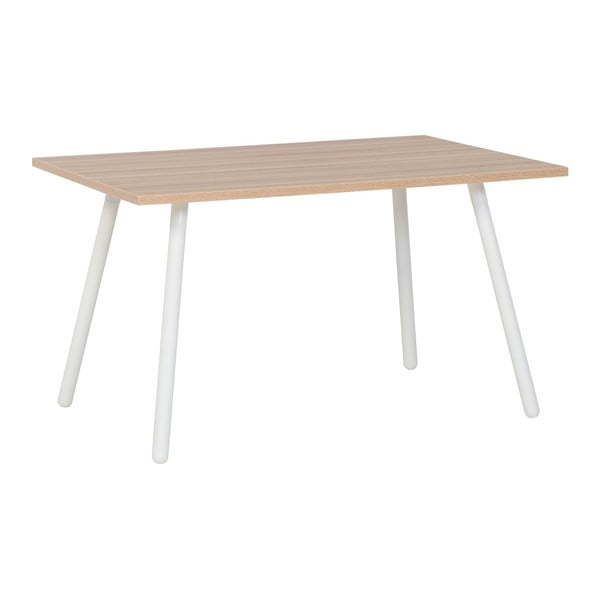 Jídelní stůl s bílými nohami Vox Balance, 138 x 92 cm