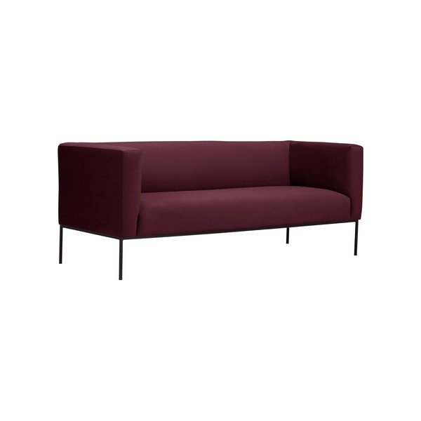 Bordeaux červená trojmístná pohovka Windsor & Co Sofas Neptune-image-1