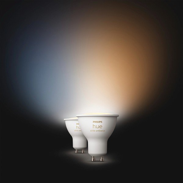 LED комплект крушки 2 бр. GU10, 4 W White ambiance – Philips Hue-image-2