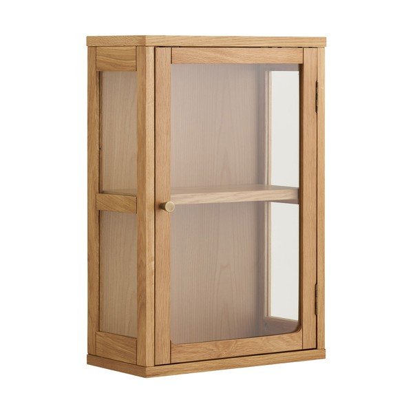 Висяща витрина в естествен цвят 40x60x20 cm Zamora – House Nordic-image-2