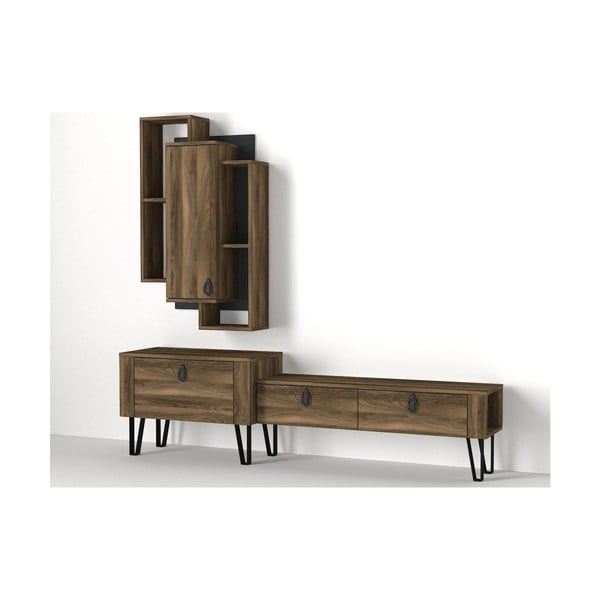 Комплект маса за телевизор и стенен шкаф Noble - Tera Home