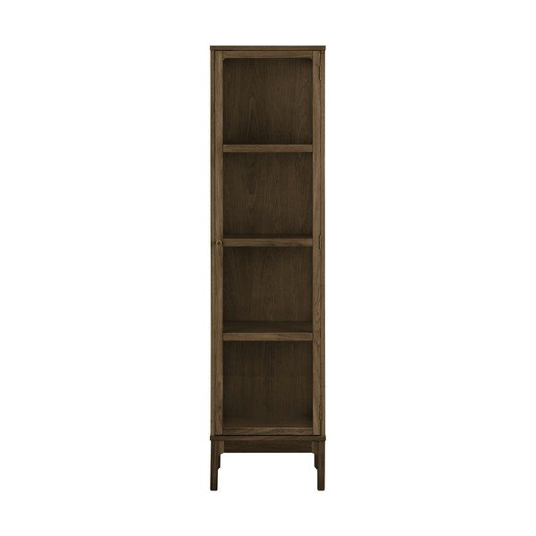 Тъмнокафява витрина от декор от дъб  47x180x40 cm Zamora – House Nordic-image-2