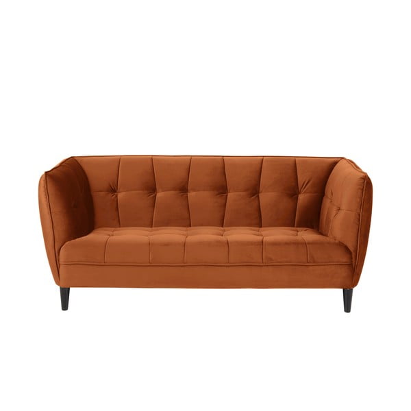 Оранжев кадифен диван , 182 cm Jonna - Actona