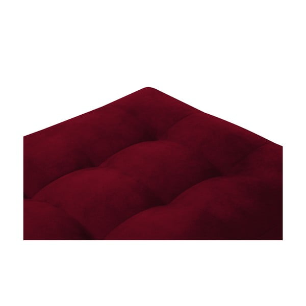 Столче за крака от червено кадифе Santo - Milo Casa-image-4