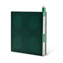Зелена квадратна тетрадка с гел писалка , 15,9 x 15,9 cm - LEGO®