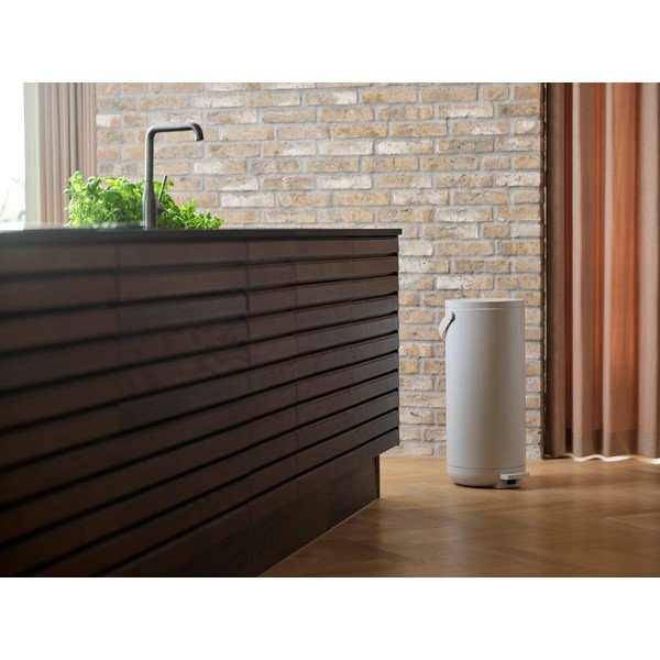 Бяло пластмасово кошче за боклук с педал 35 l Circular – Zone-image-1