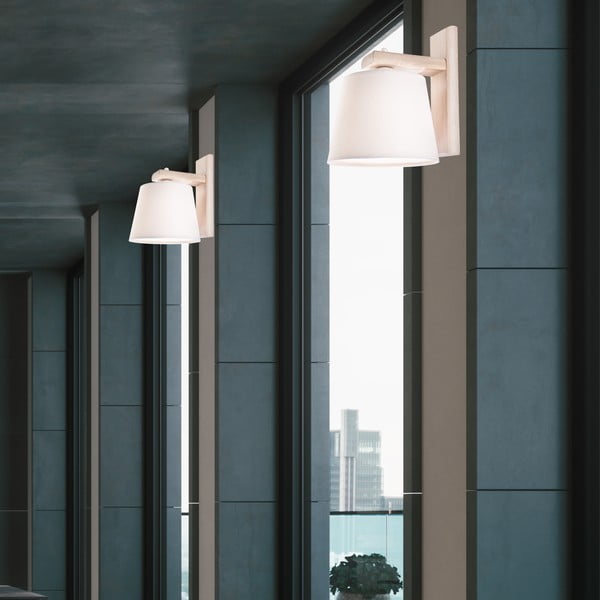 Светлокафява стенна лампа ø 20 cm Aida - LAMKUR-image-3