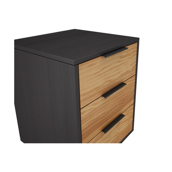 Нощно шкафче от борова дървесина в естествен цвят Lavis - Marckeric-image-4