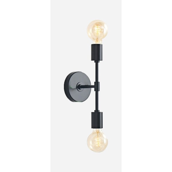 Черна стенна лампа Sconce Dual - Magenta Home