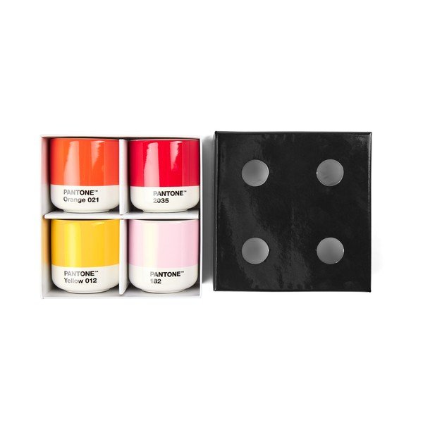 Порцеланови чаши в комплект 4 бр. за еспресо 100 ml Macchiato – Pantone-image-1