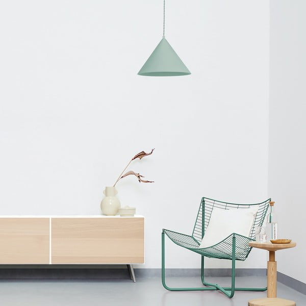 Зелено висящо осветително тяло, височина 150 cm Vilma - SULION-image-1