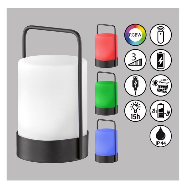 LED соларно осветително тяло с дистанционно управление ø 12 cm Casoli - Fischer & Honsel-image-2