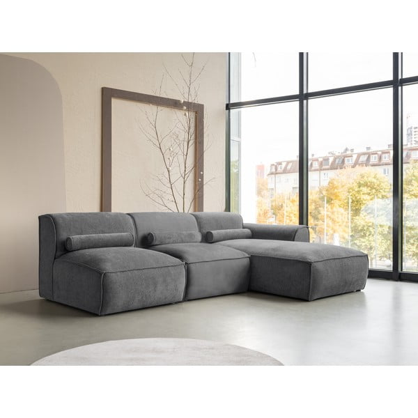 Сив ъглов диван (десен ъгъл) Flex Felix – Miuform-image-3