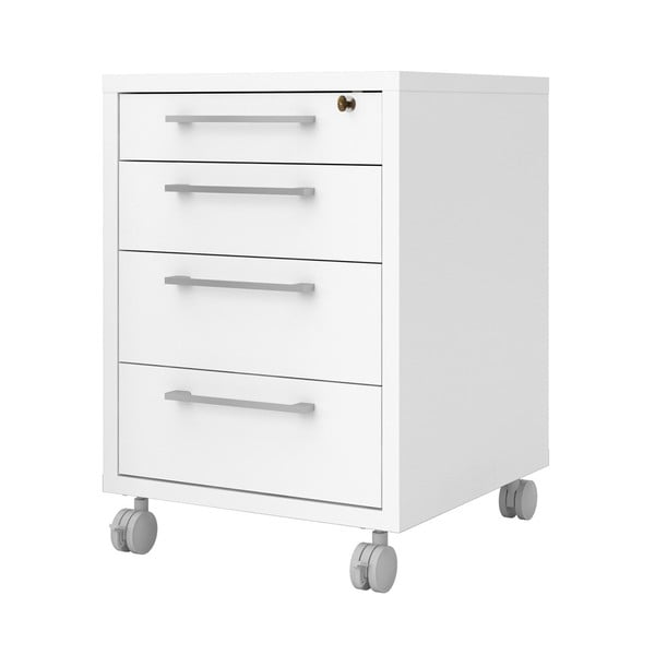 Бял заключващ се шкаф 48x68 cm Prima - Tvilum-image-3