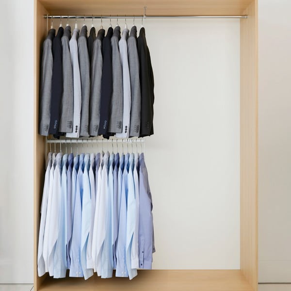 Комплект от 2 стълби и разтегателен стълб за дрехи Muro - Compactor-image-1