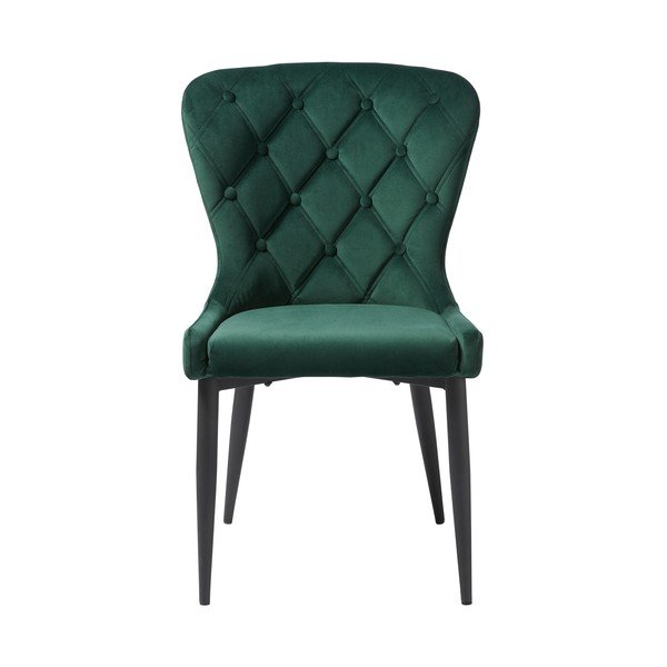 Зелен кадифен трапезен стол Granby – Unique Furniture-image-3