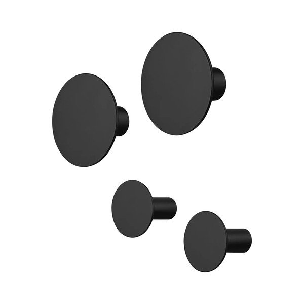 Черни стенни комплект куки 4 бр. Ponto – Blomus