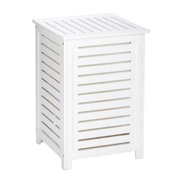 Бял дървен кош за пране 56 l Oslo – Wenko-image-1