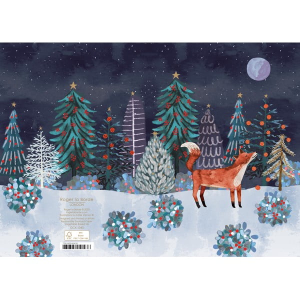 Картички в комплект 5 бр. с коледен мотив Lodestar  – Roger la Borde-image-1
