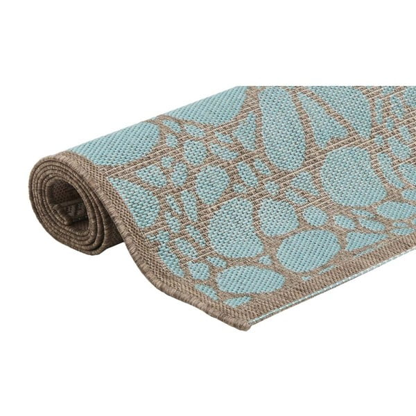 Син килим за открито , 160 x 230 cm Fiore - Floorita-image-2