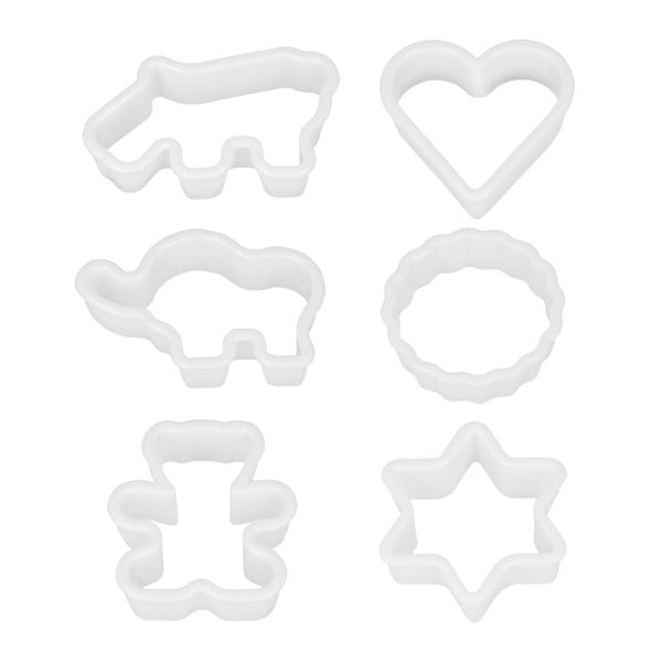 Комплект от 6 пластмасови формички за бисквитки - Metaltex