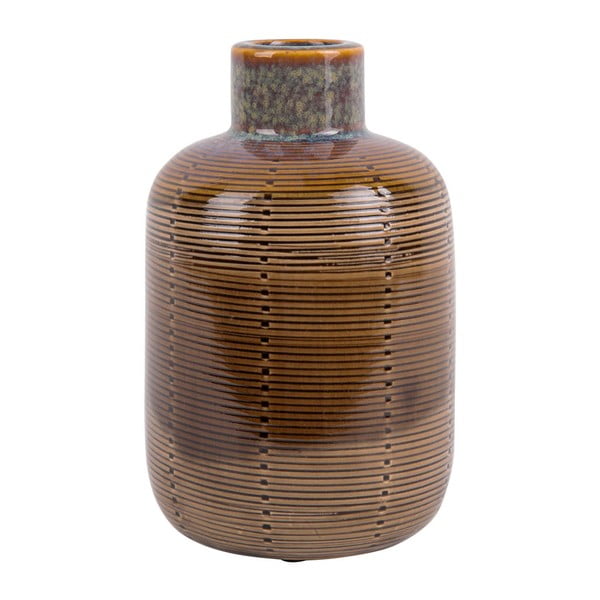 Кафява керамична ваза Бутилка, височина 18,5 cm - PT LIVING