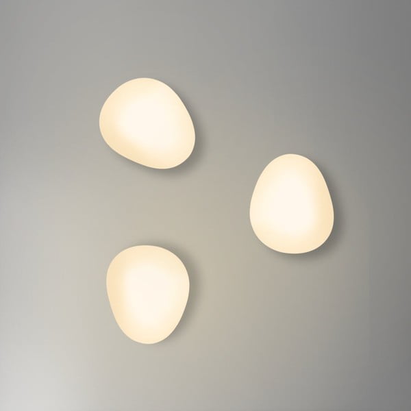 Бяла стенна лампа Stones – Candellux Lighting-image-1