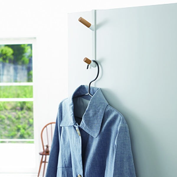 Бяла метална закачалка за врата 1,5 cm Tower - YAMAZAKI-image-3