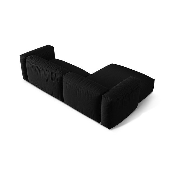 Черен модулен ъглов диван (ляв ъгъл) Martina – Micadoni Home-image-4