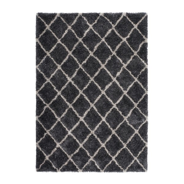 Черен килим Finesse, 120 x 170 cm - Kayoom