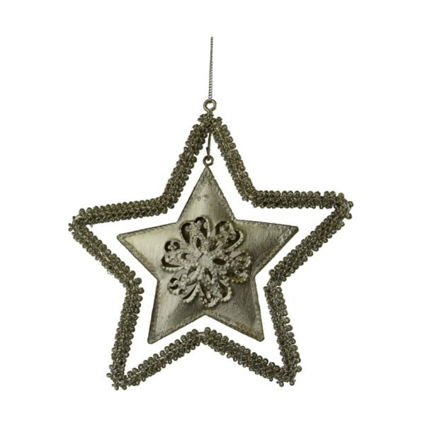 Závěsná dekorace Ego Dekor Hvězda s vloženou hvězdičkou