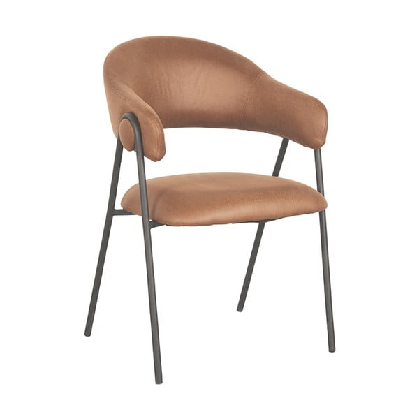 Кафяви трапезни столове в цвят коняк в комплект от 2 броя Lowen - LABEL51