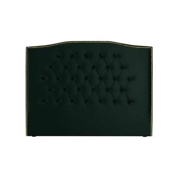 Láhvově zelené čelo postele Mazzini Sofas Daisy, 160 x 120 cm