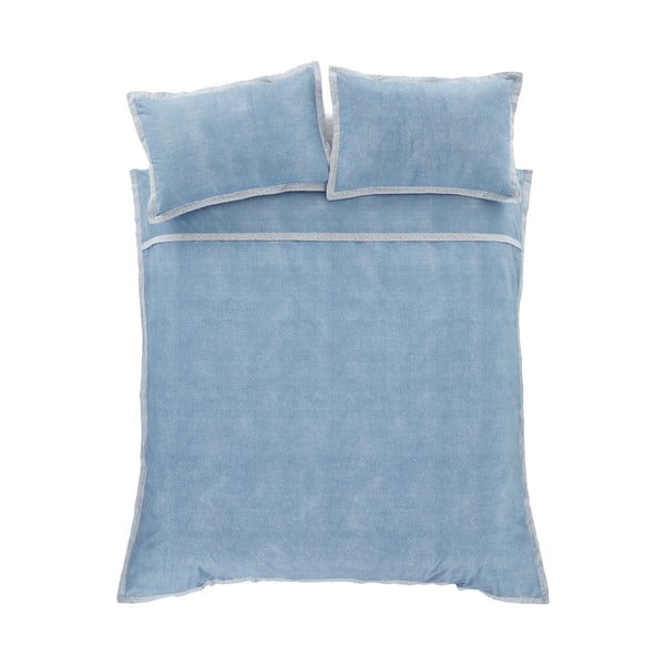 Синьо спално бельо за двойно легло 200x200 cm Oslo - Catherine Lansfield