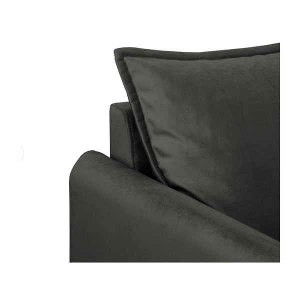 Тъмносиво кадифено кресло Juli – Ropez-image-4